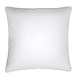 A Demain Lot de 2 taies d'oreiller unie en coton bio, BLANC D'ECUME