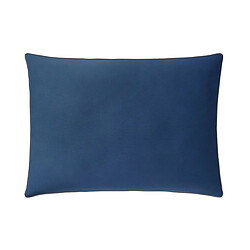 A Demain Lot de 2 taies d'oreiller unie en satin de coton, BLEU FLANDRES