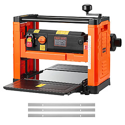 VEVOR Raboteuse Électrique 3 Lames 2 Vitesses Bois Dur et Tendre 2000 W 33 cm