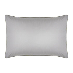 A Demain Lot de 2 Taies d'oreiller unies en coton bio, GRIS FALAISE