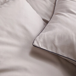 Avis A demain Housse de couette en Satin de coton - 260 x 240 cm - Gris