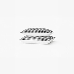 A Demain Lot de 2 taies d’oreiller imprimées en percale de coton bio, LE VICHY