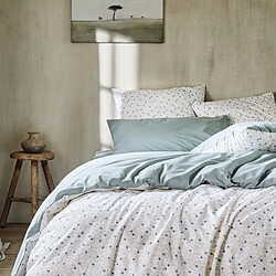 A Demain Housse de couette imprimée en percale de coton, FLEURS DE LIN