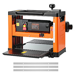 VEVOR Raboteuse Électrique 3 Lames pour Bois Dur et Tendre 2000 W Largeur 33 cm