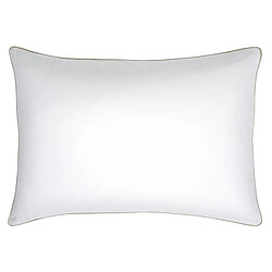 A Demain Lot de 2 taies d'oreiller unie en coton bio, BLANC D'ECUME