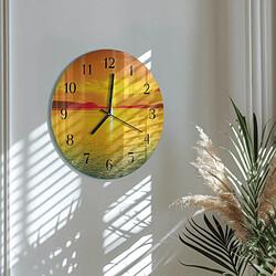 Avis Tulup Horloge murale en verre - Noir