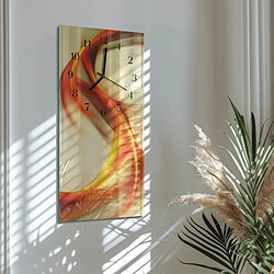 Avis Tulup Horloge murale verre trempé - Noir