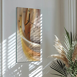 Avis Tulup Horloge murale verre trempé - Noir