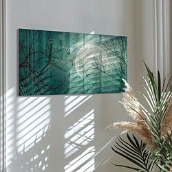Avis Tulup Horloge murale Moon Glass - Noir