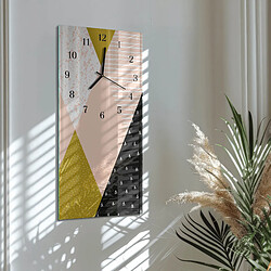 Avis Tulup Horloge murale verre trempé - Noir