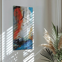 Avis Tulup Horloge murale en verre - Noir