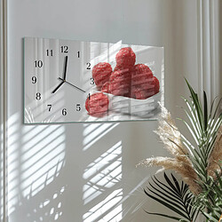 Avis Tulup Horloge murale verre trempé - Noir