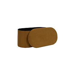 Avis Paris Prix Banc Coffre Pliable Côtelé Jules 76cm Jaune