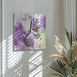 Avis Tulup Horloge murale verre trempé - Noir