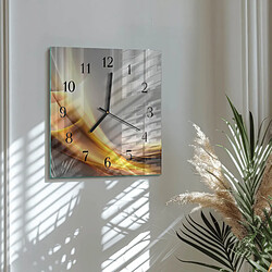 Avis Tulup Horloge murale verre trempé - Noir