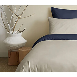 Acheter Coton Pur Pack complet 6 pièces Lin/Marine réversible housse de couette pour lit 180 x 200 cm "King s