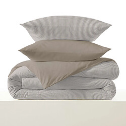Coton Pur Pack complet housse de couette réversible "Vanessa" 4 pièces pour lit 90 x 190 Gabrielle Na pas cher