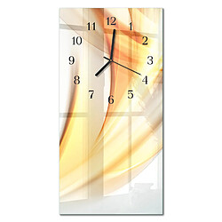 Tulup Pendule Murale Carrée - 30x60 cm - Modèle - Aiguilles noires