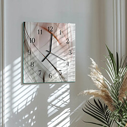 Avis Tulup Horloge murale en verre - Noir