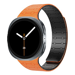 Acheter INF 22mm Magnetic Silicone Two-Tone Replacement Strap compatible with Samsung Watch8 - Orange