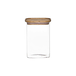 Avis The Home Deco Factory Bocal de Conservation Heritage 1,3L Transparent & Marron
