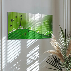 Avis Tulup Horloge murale verre trempé - Noir