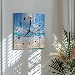 Avis Tulup Horloge murale verre trempé – Noir