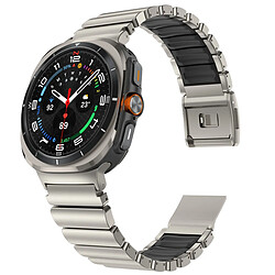 INF Bracelet montre magnétique titane et caoutchouc compatible avec Samsung Watch 8 Ultra (202