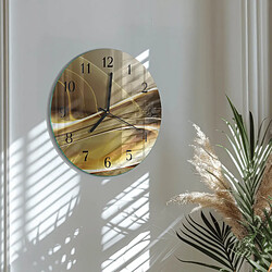 Avis Tulup Horloge murale en verre - Noir
