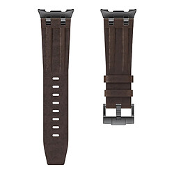 INF Bracelet en cuir compatible avec Samsung Watch8AP - Sangle premium avec boucle en acier in