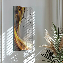 Avis Tulup Horloge murale verre trempé - Noir