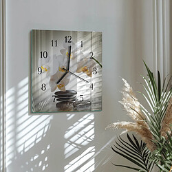 Avis Tulup Horloge murale Orchidée - Noir