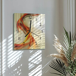 Avis Tulup Horloge murale verre trempé - Noir
