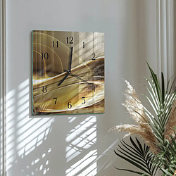 Avis Tulup Horloge murale quartz verre trempé - Noir