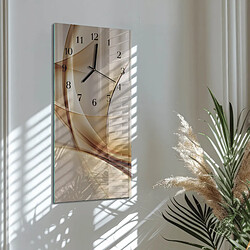 Avis Tulup Horloge murale en verre - Noir