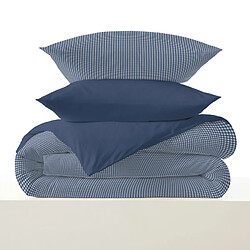 Coton Pur Pack complet housse de couette réversible "Vanessa" 6 pièces pour lit 160 x 200 Gabrielle M pas cher