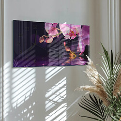 Avis Tulup Horloge murale en verre - Noir