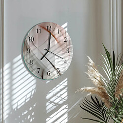 Avis Tulup Horloge murale verre trempé - Noir