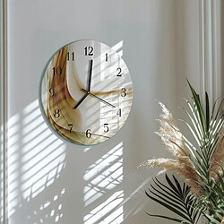 Avis Tulup Horloge murale en verre - Noir