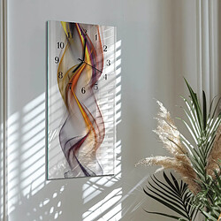 Avis Tulup Horloge murale en verre trempé - Noir