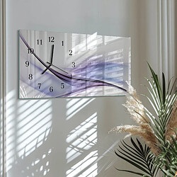 Avis Tulup Horloge murale verre trempé - Noir