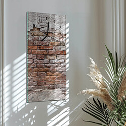 Avis Tulup Horloge murale verre brique - Noir