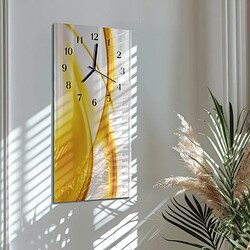 Avis Tulup Horloge murale verre trempé - Noir
