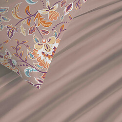 Avis Coton Pur Pack complet housse de couette réversible "Vanessa" 6 pièces pour lit 180 x 200 "King Size"