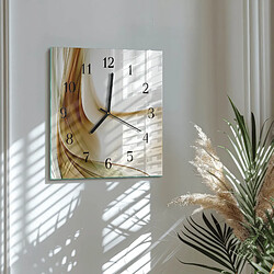Avis Tulup Horloge murale verre trempé - Noir