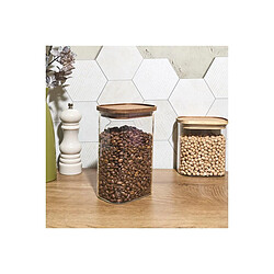 Acheter The Home Deco Factory Bocal de Conservation Heritage 1,3L Transparent & Marron