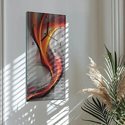 Avis Tulup Horloge murale en verre trempé - Noir