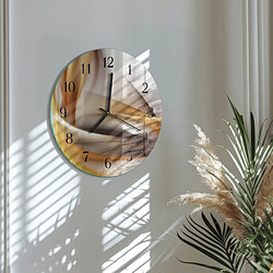 Avis Tulup Horloge murale en verre - Noir