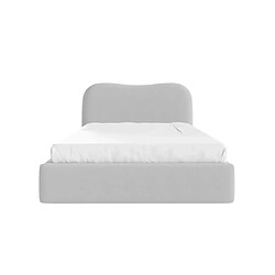 Casanova Lit coffre tissu chiné Gris clair 200x200