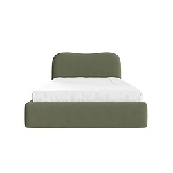 Casanova Lit coffre tissu chiné Vert 200x200